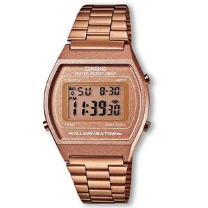 Casio ILLUMINATOR 50m B640WC-5AEFRetro Classic Rose Gold Tone - Picture 1 of 1