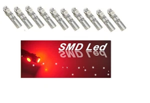10 GP THUNDER T5 18 /58/74/85 Red LED SMD Interior Gauge Speedometer Light Bulb - Bild 1 von 6