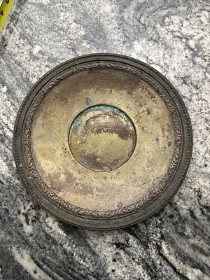 复古“Reed and Barton”经典玫瑰10英寸镀纯银糖果盘碗1201 — 第 1/4 张图片