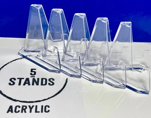 Card Stand - (5pc-Clear) Toploader Card Display Stand Acrylic - Picture 1 of 12