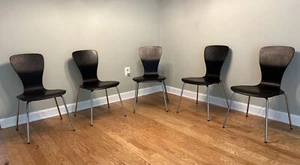 SET OF 5 STENDIG by ASKO MID CENTURY MODERN BENTWOOD CHAIRS ~Made In Finland ~ - Picture 1 of 24