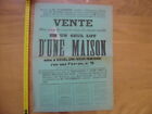 Ancienne Affiche Vente Notariale 1907 Fiscal sur document MAISON CHALON 71