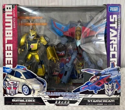 Transformers Animated Set B Bumblebee vs Starscream Action Figure Takara Tomy - Image 1 of 4
