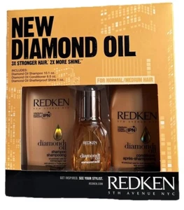 Redken Diamond Oil Shampoo 10.1 oz , conditioner 8.5 oz & Diamond oil 1 oz set - Picture 1 of 2