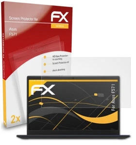 atFoliX 2x Displayschutzfolie für Asus F571 Display Schutz Folie matt&stoßfest - Bild 1 von 8