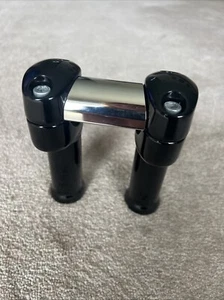 2008-2013 HARLEY DAVIDSON DYNA FXDF FAT BOB HANDLEBAR RISERS AND TOP CLAMP - Picture 1 of 15