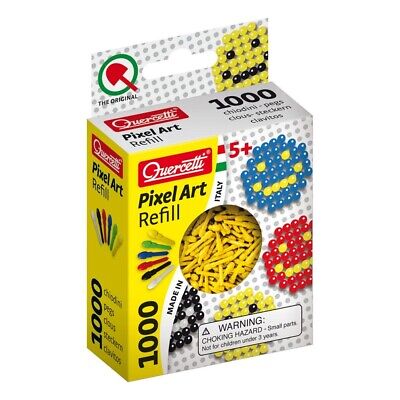 Quercetti 02476 Mosaique Recharges 1000 Picots Pixel Art Refill Couleur Jaune • 5.90€