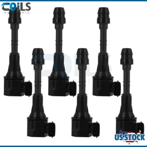 For Nissan Altima Maxima Murano 2009 2010 2011 3.5L 4.0L V6 6Pcs Ignition Coil - Picture 1 of 12