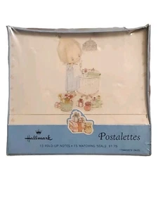 Hallmark Betsey Clark Postalettes Notizkarte Siegel Vintage 1970er Weihnachtsbaum Mädchen - Bild 1 von 7