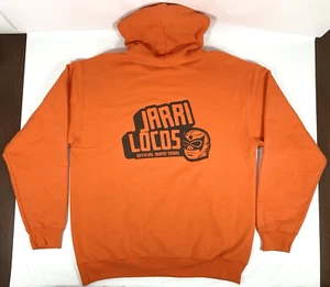 Jarritos Jarri Locos Skate Team Official Los Angeles Orange Black Hoodie Men L - Picture 1 of 15