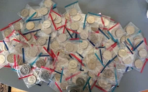 Old Rare UNCIRCULATED US Kennedy Half Dollar in Mint cello Coin Mixed Lot!! - Picture 1 of 3