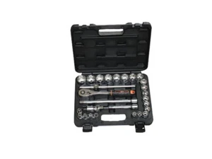 Groz KIT/SKT/H/1-2/27/UG Hand Socket 1/2 Inch Drive Hex 27 Pieces Socket Set - Picture 1 of 1