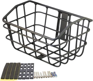 Cestino bici filo metallico M.sblocco rapido per bagagli e attività outdoor - Foto 1 di 4