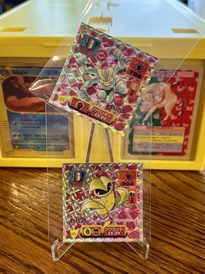 Pokémon Japanese Machamp #372 Victreebell #373 Amada Prism Sticker 1997  - Image 1 of 2