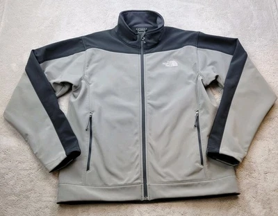 Куртка мужская The North Face Apex Bionic средняя серая черная мягкая на молнии AL5C - Изображение 1 из 4