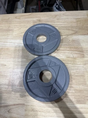 "Placas de peso olímpicas de 2"" con barra de 5 lb X 2 lb (10 lb en total)" Foto 1 de 3