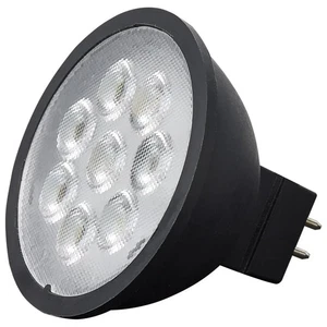 6.5 Watt MR16 LED - Black Finish - 5000K - GU5.3 - 40 deg. Beam - 500 Lumens - 1 - Picture 1 of 1