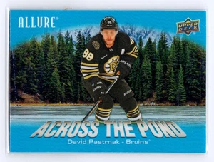 2024-25 Upper Deck Allure #ATP-1 David Pastrnak Across the Pond Blu - Foto 1 di 2