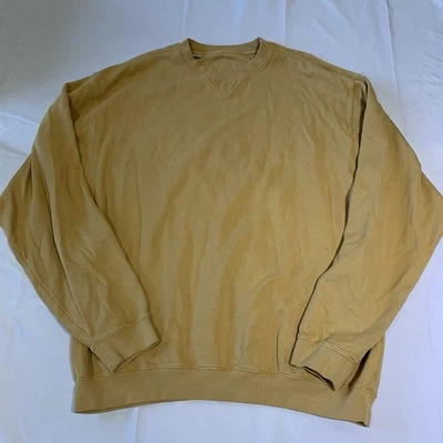Cutter And Buck Mens Gold Yellow Long Sleeve Sweatshirt XL Cotton - Image 1 of 4