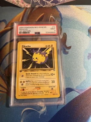 2000 Pokemon Neo Genesis Pikachu 1st Edition #70/111 PSA 9 - Image 1 of 2