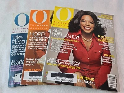 2005 Oprah Winfrey O Magazine Vol. 6 Lot 3 issues Oct-Dec 2005 Foto 1 de 4