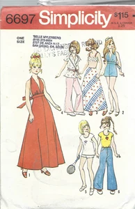 Vintage Simplicity Pattern #6697-Doll Clothes Fits 11 1/2" Fashion Doll - Picture 1 of 1