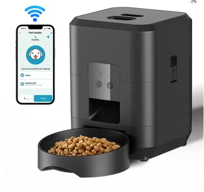 2L WIFI Automatischer Futterautomat Futterspender Katze Hund Slow Feeder Timer - Bild 1 von 4