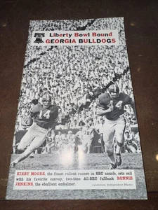 RARE Vintage 1967 Liberty Bowl Bound Georgia Bulldogs Season In Review Program - Picture 1 of 5