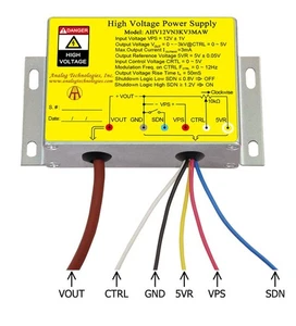 AHV12VN3KV3MAW High Voltage DC-DC Power Supply 12V Input Negative 3kV 3mA Output - Picture 1 of 6