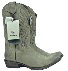 NWOB ARIAT Men's Circuit High Stepper Burned Grey Suede Boots 10042401 Size9D - Picture 1 of 3