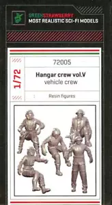 Green Strawberry Models 1/72 HANGER CREW PART 5 VEHICLE CREW Resin Figure Set - Picture 1 of 4