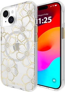 Case-Mate Blumenmuster Edelsteine MagSafe Hülle für Apple iPhone 15 iPhone 14 iPhone 13 - Bild 1 von 2