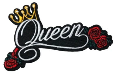 Patch Sew Iron On Embroidered Clothing Hats Jackets Coat  ROSE Queen FLOWER A311 - Image 1 of 3