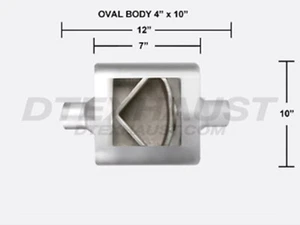 FLOWSOUND 72426 SILENCIADOR RENDIMIENTO UNIVERSAL 2.25" CENTRO DE ENTRADA 1 CÁMARA NUEVO - Imagen 1 de 2