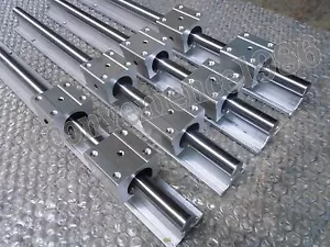4 szt. SBR20-4000mm / SBR16---2200mm SZYNA LINIOWA I 4 SBR20UU / SBR16UU łożysko - Zdjęcie 1 z 6