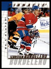 1997-98 Pinnacle Be a Player Auto Sebastien Bordeleau Auto Montreal Canadiens
