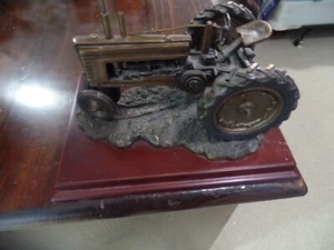 Franklin Mint Bronze John Deer Tractor Model B Limited Edition - Picture 1 of 7