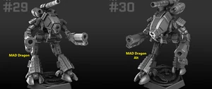MAD Marauder "Dragon" Alternate Mech For Battletech  Miniatures (PMW) - Picture 1 of 5