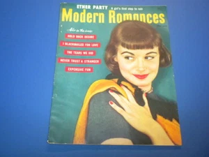 MODERN ROMANCES magazine 1953 March GREAT PHOTO COVER RISQUE STORIES vintage - Picture 1 of 1