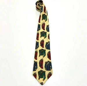 Uniformes de vestido militar con corbata de seda para hombre TOMMY HILFIGER 4""x 57 1/2"" verde azul rojo - Imagen 1 de 4