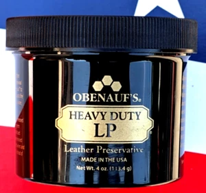 Acondicionador de cuero con aceite de cera de abejas natural de 4 oz hecho en EE. UU. de alta resistencia Obenauf's - Imagen 1 de 3