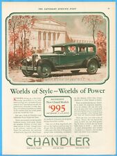 1927 Chandler Cleveland Motors Corp Ad Green 1928 Model Special Six Sedan $995
