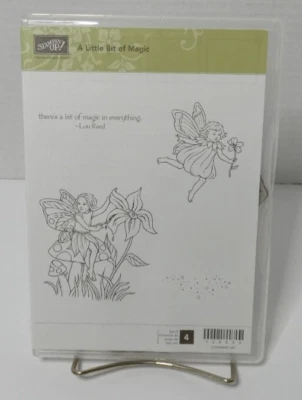 Juego de estampillas de goma Stampin' Up A Little Bit of Magic hadas flores Foto 1 de 2