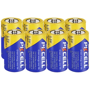 8pcs Size C PC1400 Batteries R14P UM2 E93 1.5V Carbon-zinc for Twinkle Lights - Picture 1 of 4