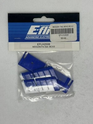 E-Flite EFLH2006 MD502N Fin Set: BCX3 - Image 1 of 2