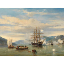 Van Beest Hms Battleship Medusa Shimonoseki Straits XL Wall Art Canvas Print