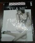 2 x Red YU & ME Fishnet Tights Sheer To Waist Cotton Gussett Adult Small/Medium