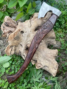 Axe Steel Forged Carbon Viking Hatchet Tomahawk Hand Throwing Battle Tactical - Picture 1 of 4