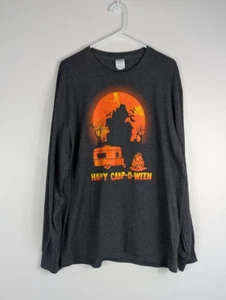 Halloween Camping Happy Camp-o-ween Langarm T-Shirt Unisex XL Emmett KOA - Bild 1 von 6