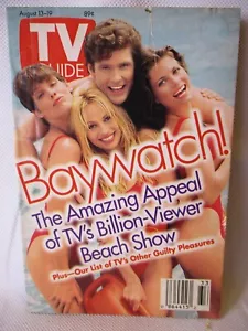 TV Guide 2159 August 13 1994 Baywatch Pamela Anderson David Hasselhoff, Memphis - Foto 1 di 2